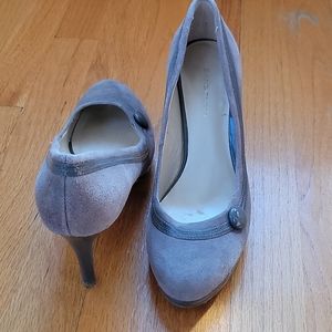 Grey Suede heels